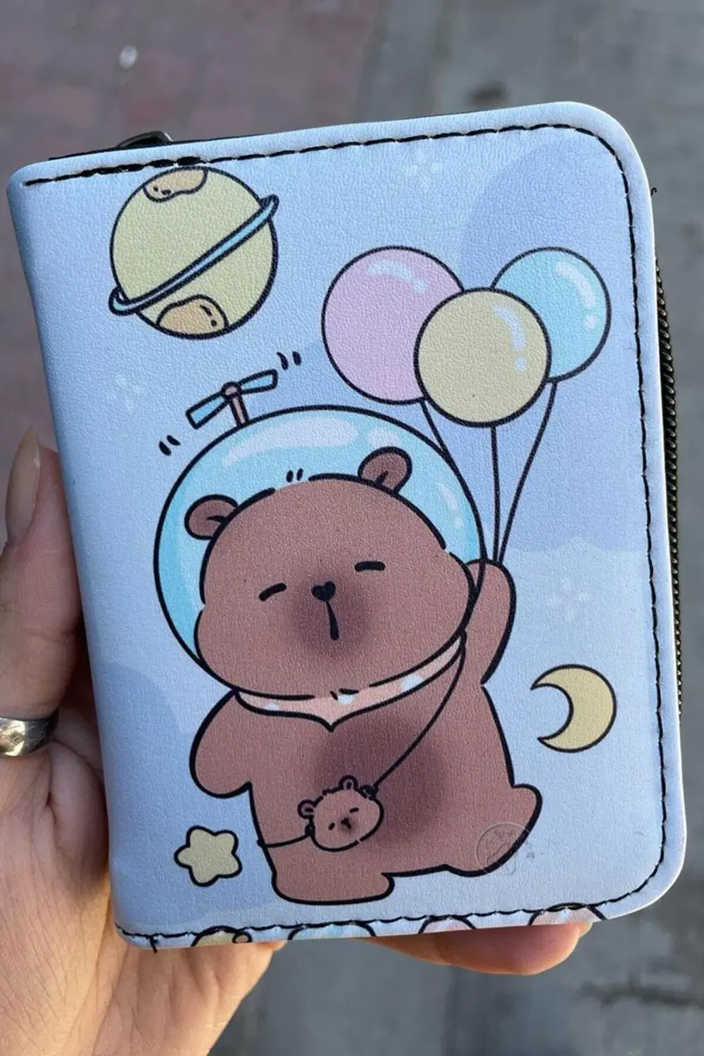 Astronaut Bear Kısa Cüzdan