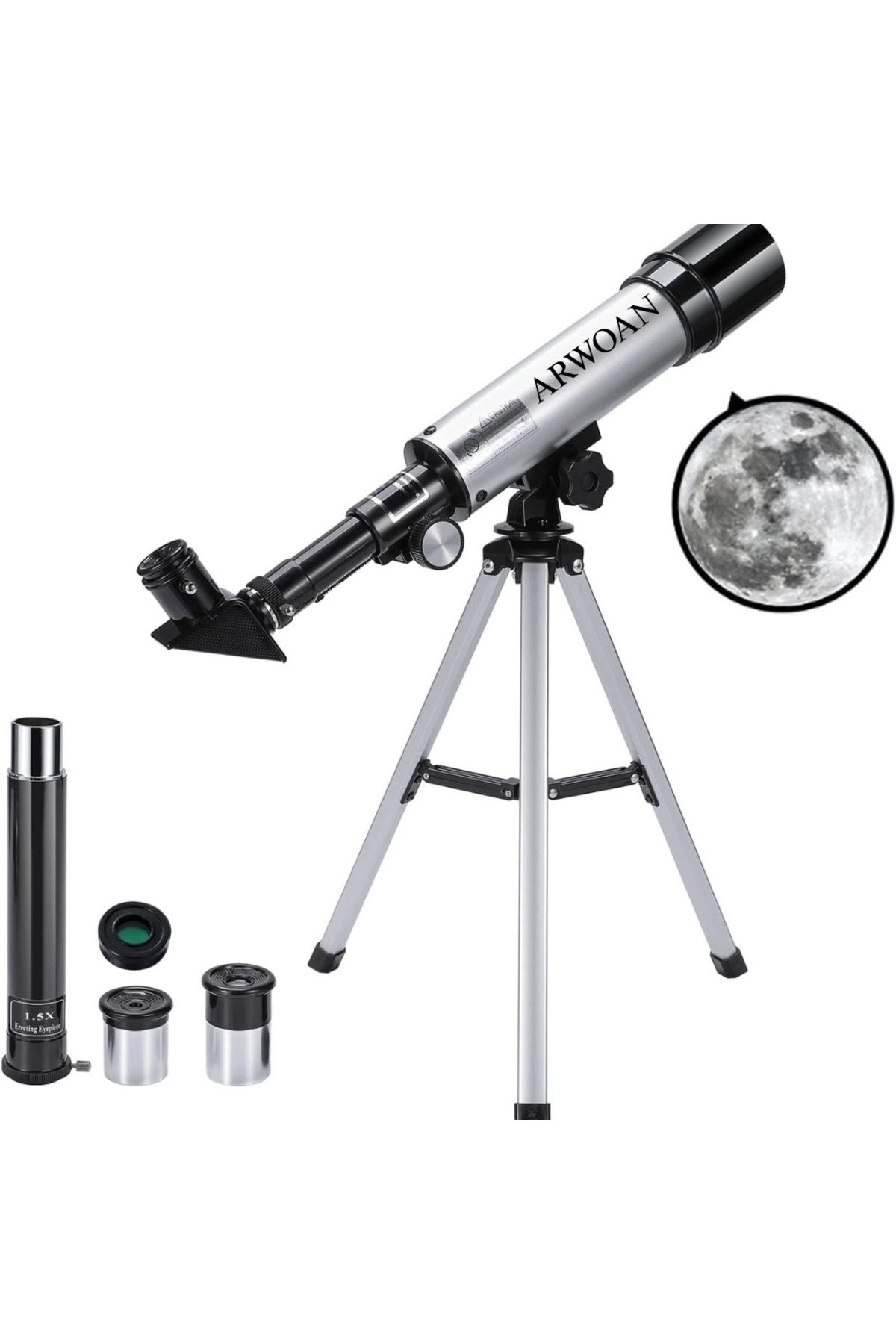 Astronomik Teleskop Tripodlu Ay ve Gezegen Gözlem Teleskobu
