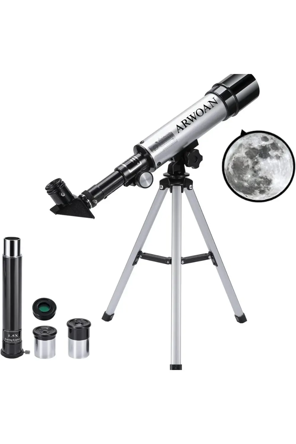 Astronomik Teleskop Tripodlu Ay ve Gezegen Gözlem Teleskobu