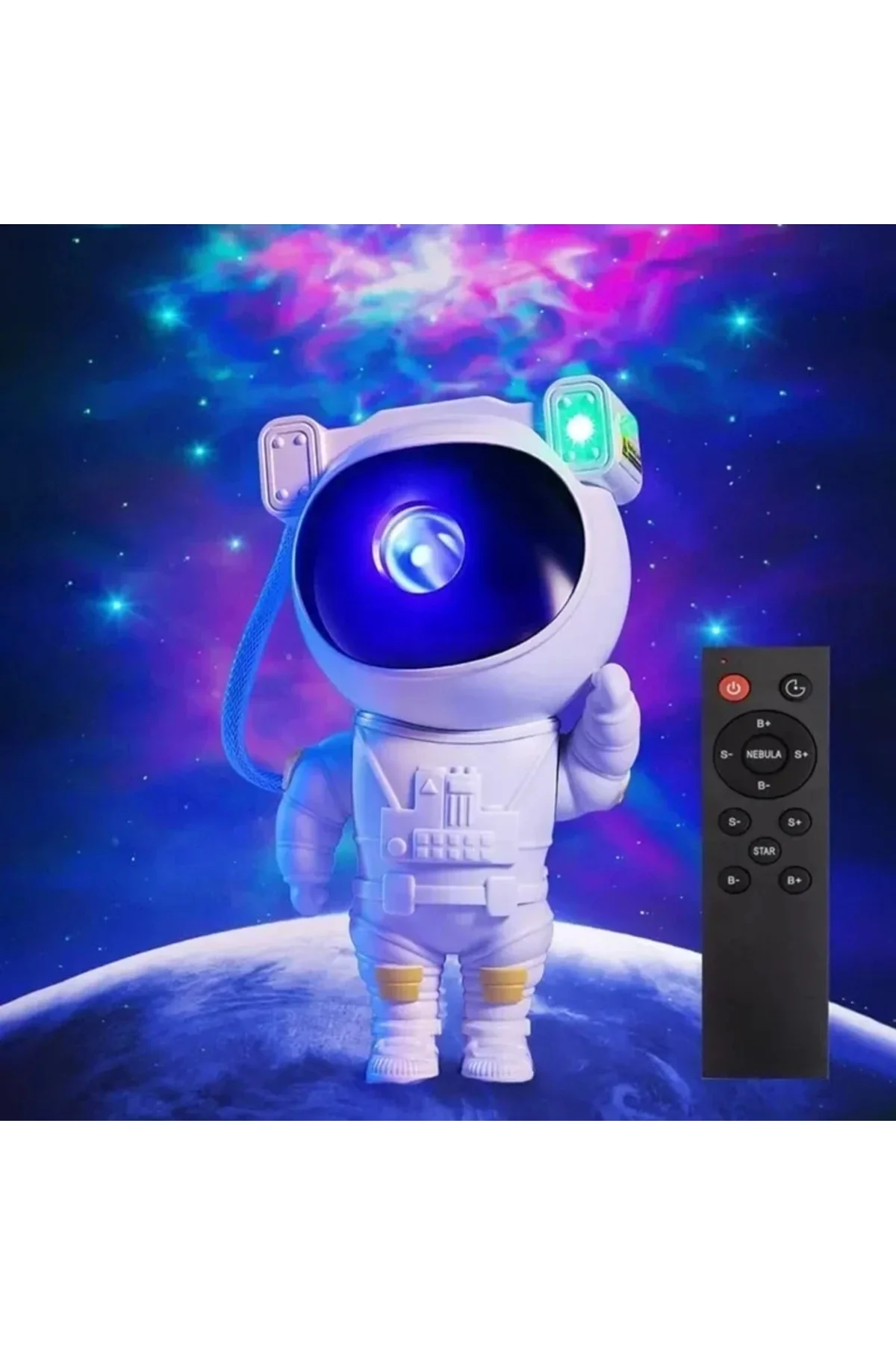 Astronot, Galaksi, Projektör, Uzaktan Kumandalı, Gece Lambası BWR-47