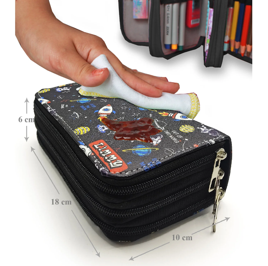 Astronot Moon Galaksi Kalem Kutusu Kawai Organizer Kalemkutu Vega