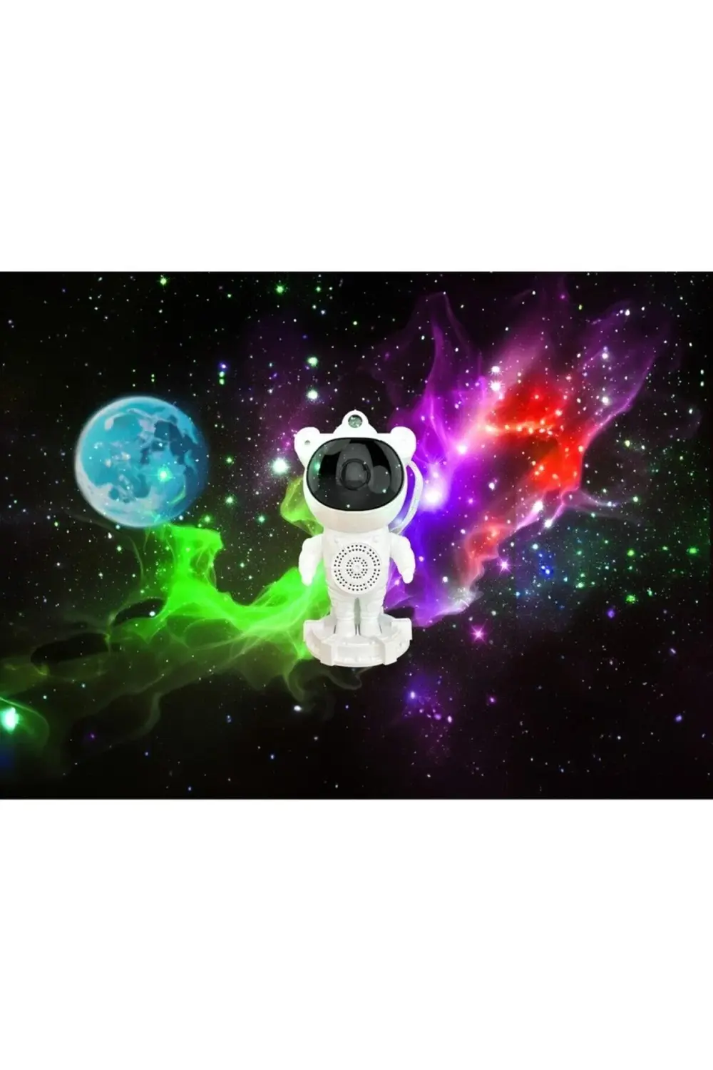 Astronot Projektör Gece Lambası / Uzaktan Kumandalı Bluetoothlu