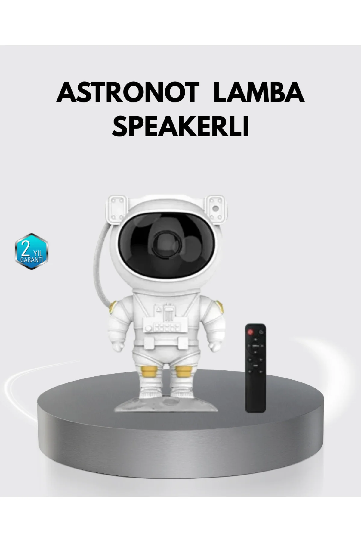 Astronot Şekilli Galaxy Projeksiyon Lambası Nebula Efektli Dekora
