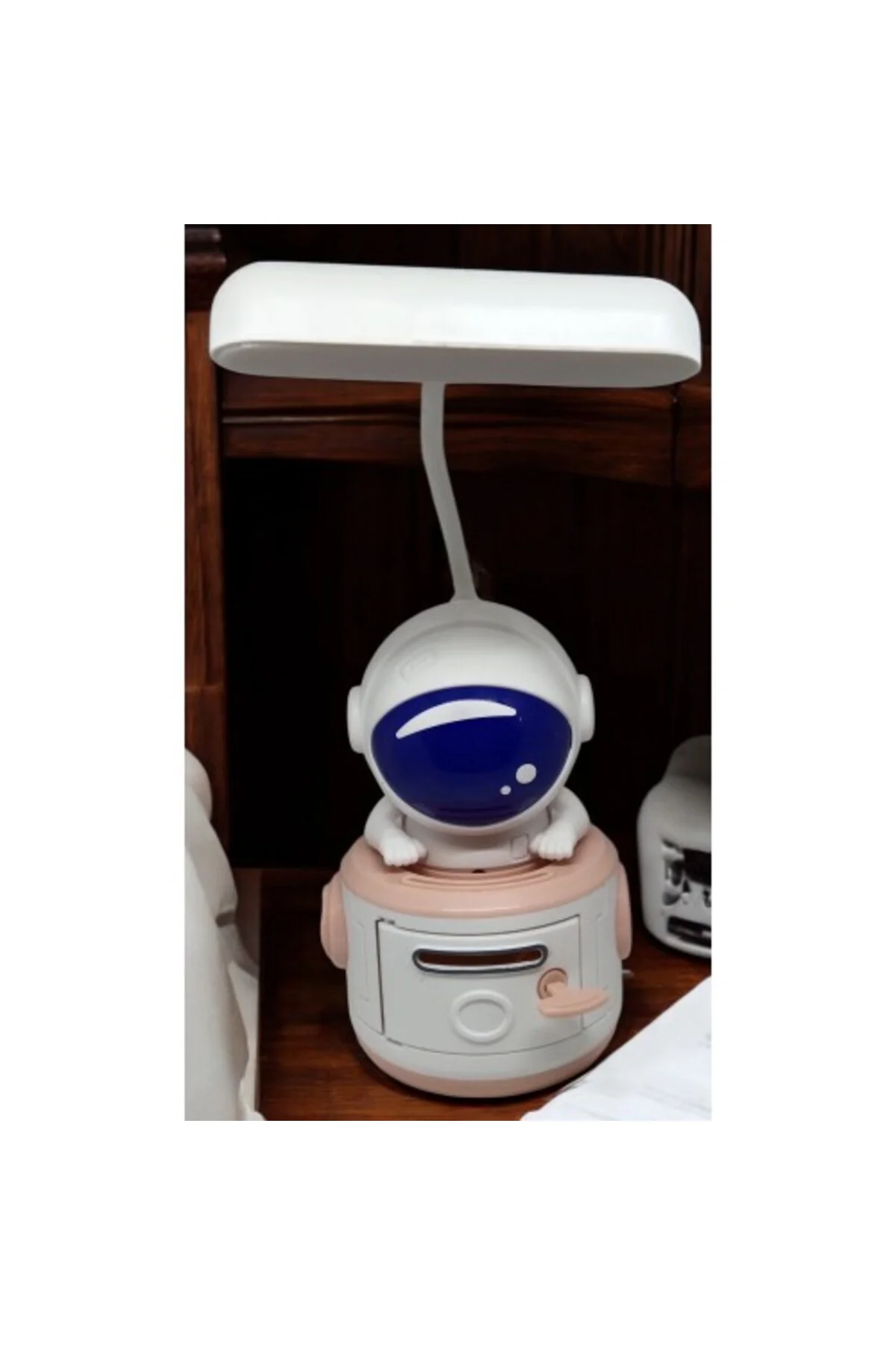 Astronot Şekilli Kumbaralı Şarjlı Masa Lambası