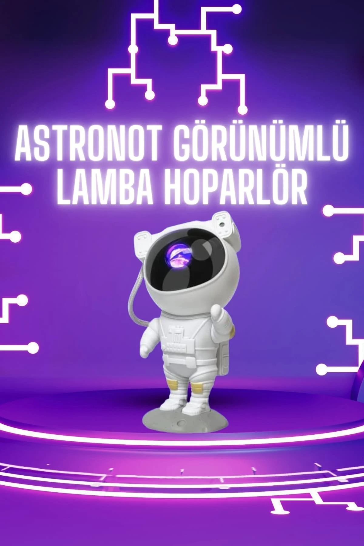 Astronot Şeklinde Bluetooth Hoparlör Gökyüzü Kumandalı Aydınlatma Lamba Astronot Şeklinde Bluetooth Hoparlör Gökyüzü Kumandalı Aydınlatma Lamba