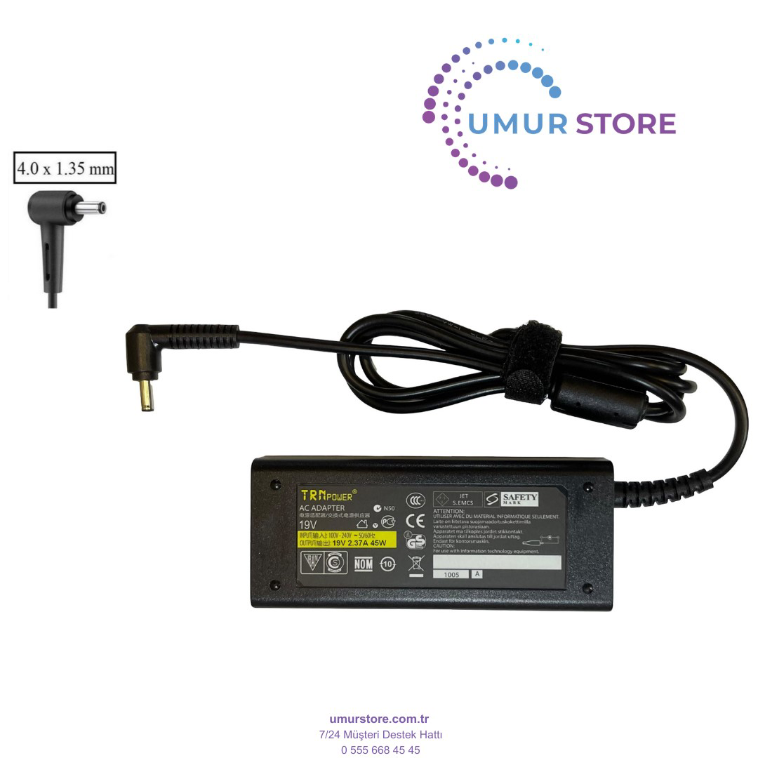 Asus AD2108020 4.0x1.35mm Notebook Adaptörü