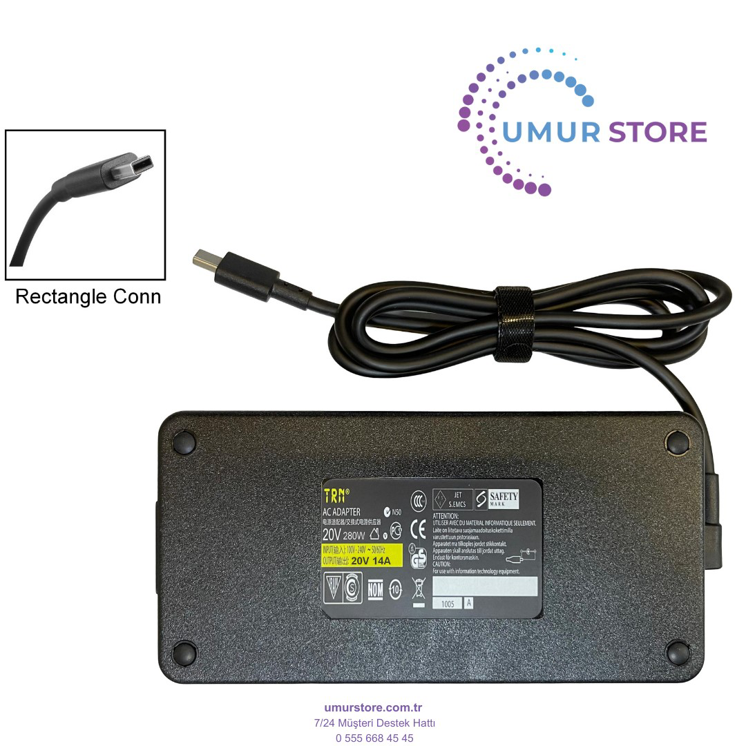Asus ADP-280EB F Rectangle Laptop Adaptörü