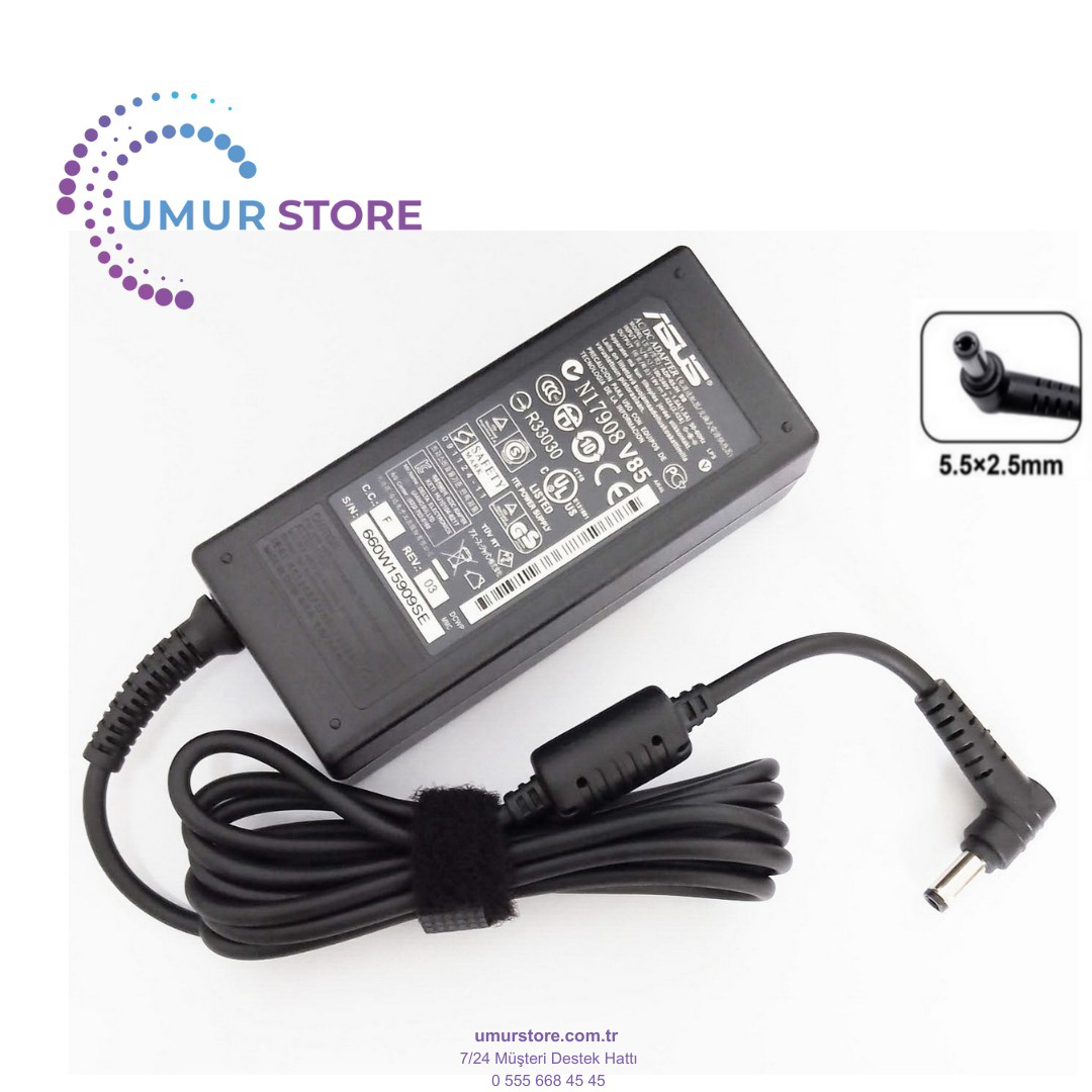 Asus  Adp-65Jh Bb 5.5X2.5Mm Notebook Adaptörü