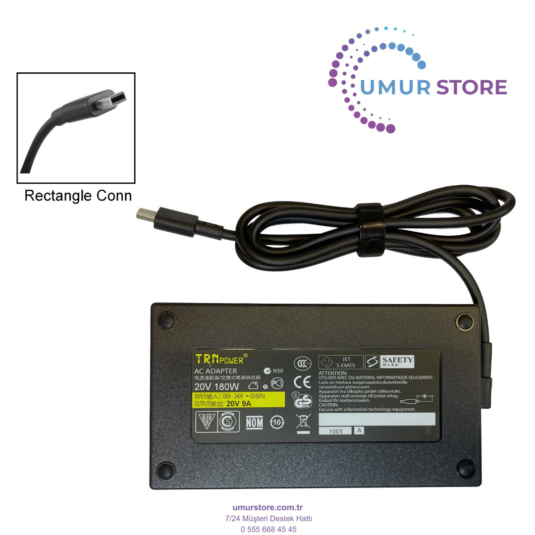 Asus BY180W Rectangle Laptop Adaptörü Asus BY180W Rectangle Laptop Adaptörü