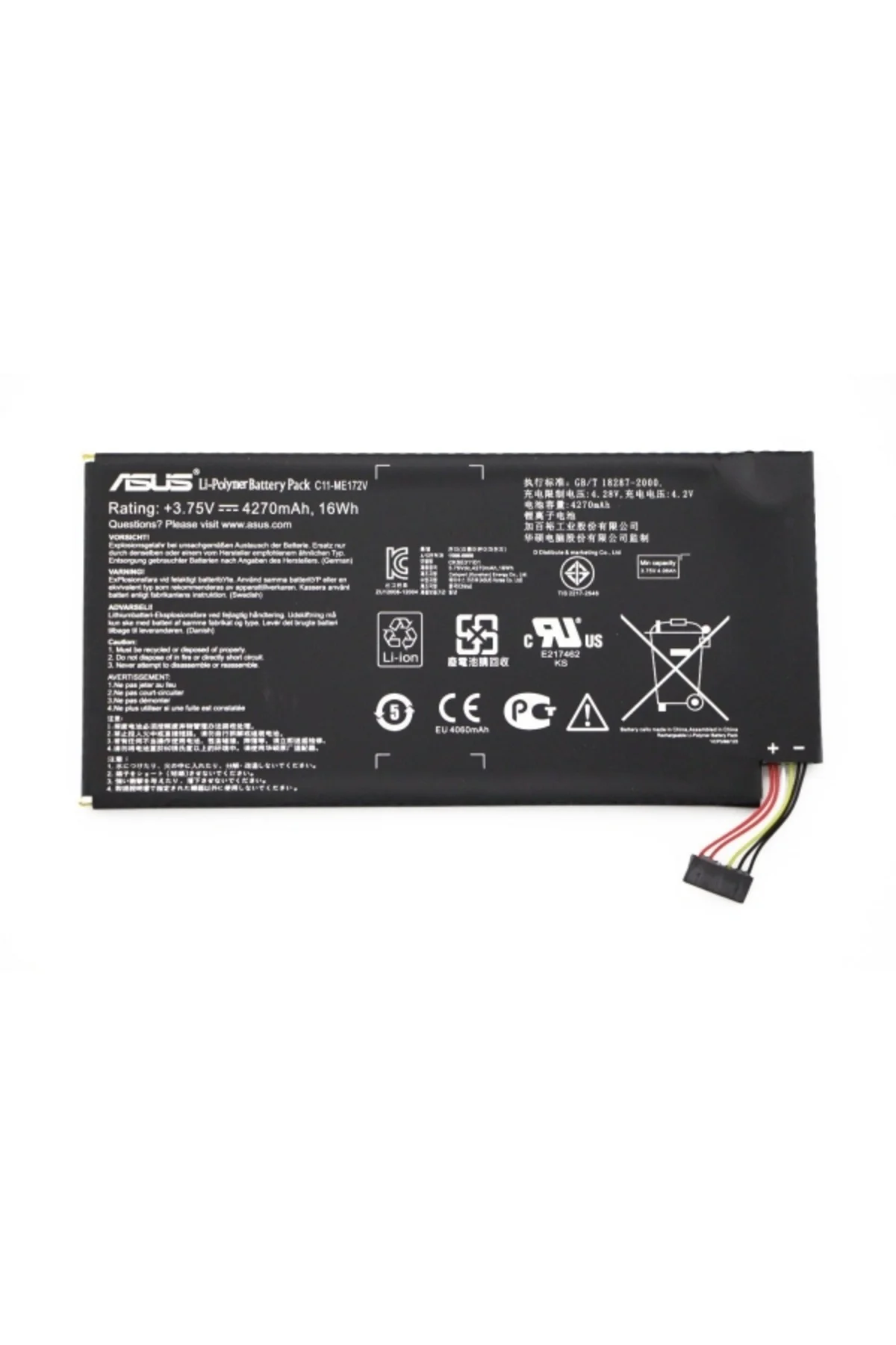 Asus MeMO Pad ME172V-1A078A Tablet Pil Batarya