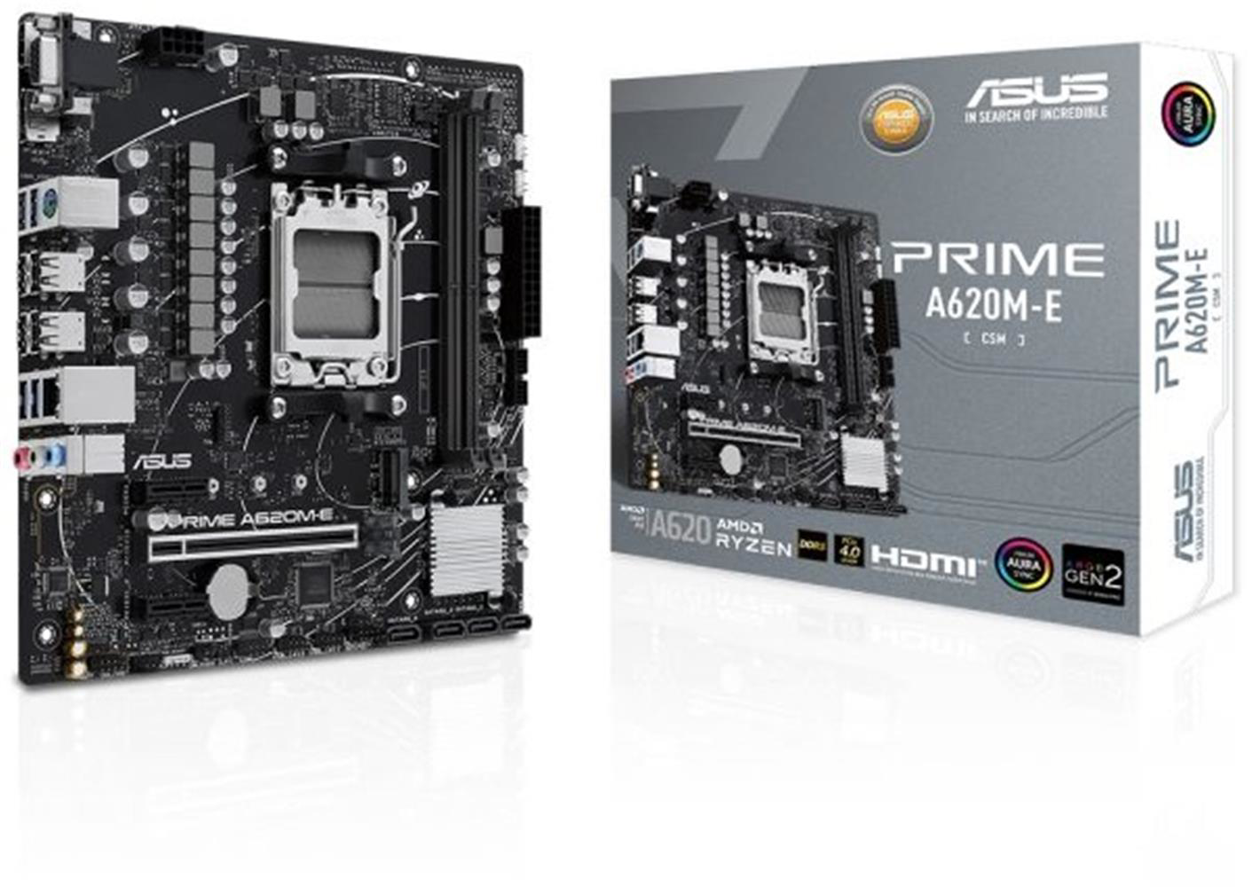 Asus PRIME A620M-E-CSM 6400mhz(OC) RGB M.2 AM5 mATX DDR5 Anakart