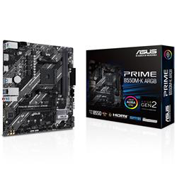 Asus Prime B550M-K ARGB 5100MHz (OC) DDR4 Soket AM4 M.2 HDMI mATX