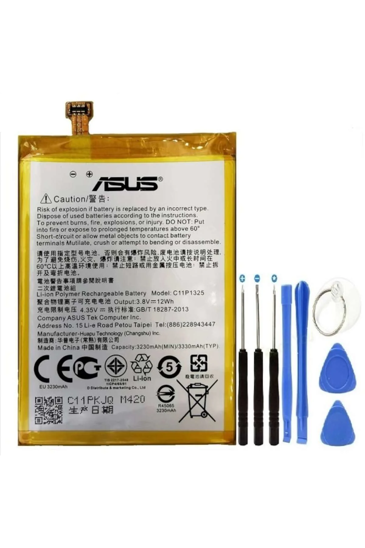Asus Zenfone 6 Pil Batarya + Tamir Seti C11p1325 3330 Mah
