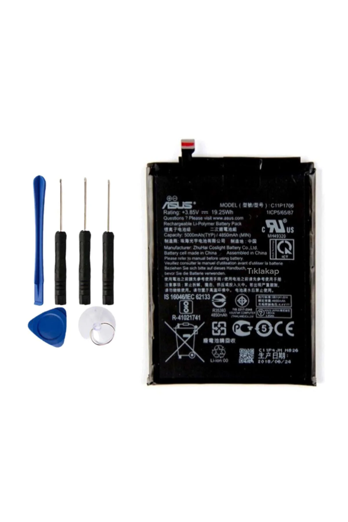 Asus Zenfone Max Pro M1 C11p1706 Zb601kl Batarya Pil + Tamir Seti