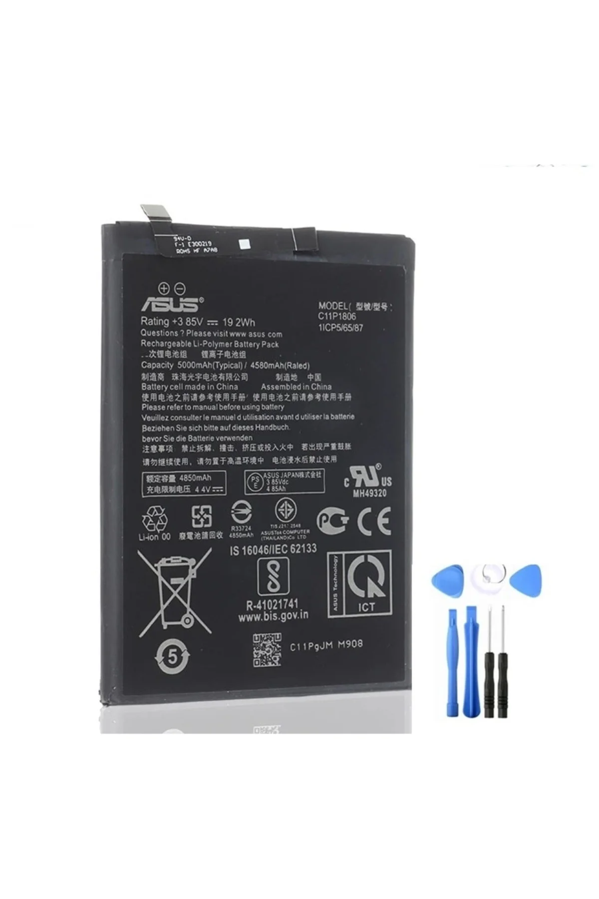 Asus Zenfone6 Zs630kl Pil Batarya C11p1806 Ve Tamir Set