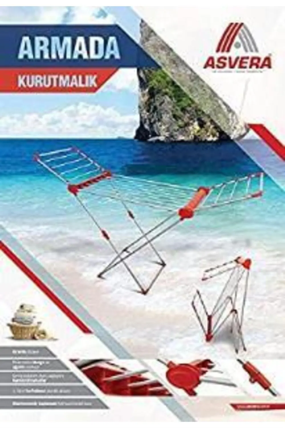 ASVERA ARMADA ALÜMİNYUM KANATLI ÇAMAŞIR KURUTMALIK