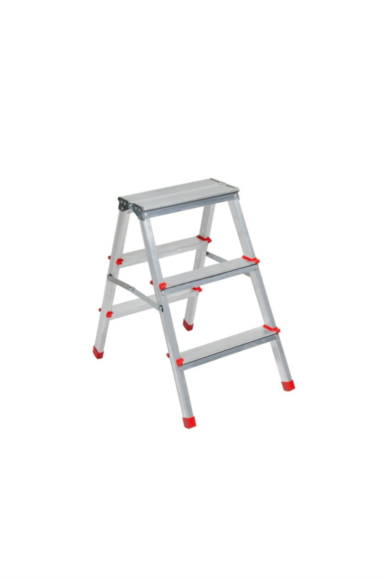 Asvera  Alüminyum 3+3 Çift Çıkışlı Merdiven – Kaymaz, Sağlam, Ev &