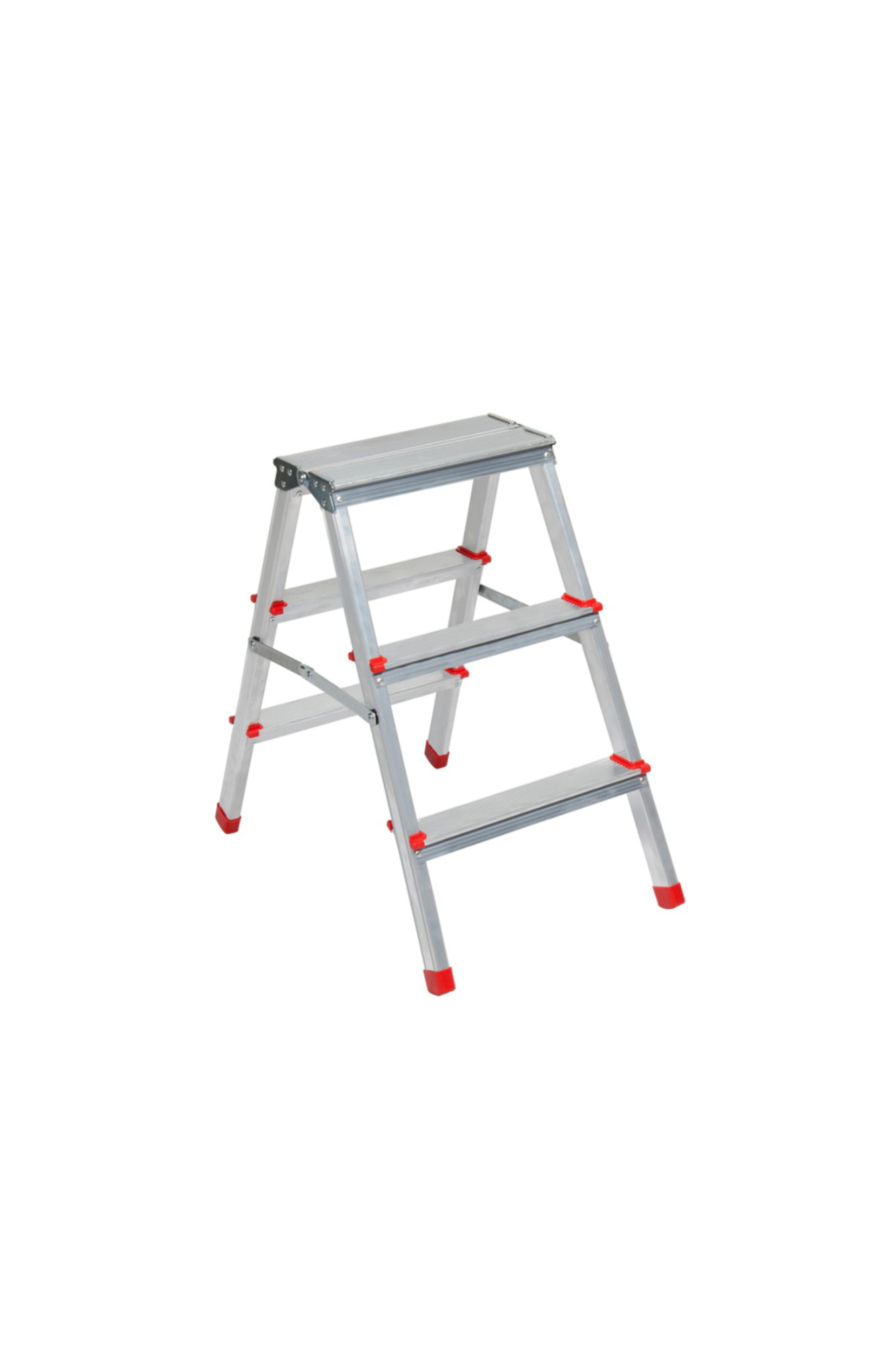 Asvera  Alüminyum 2+2 Çift Çıkışlı Merdiven – Hafif, Dayanıklı, Ev