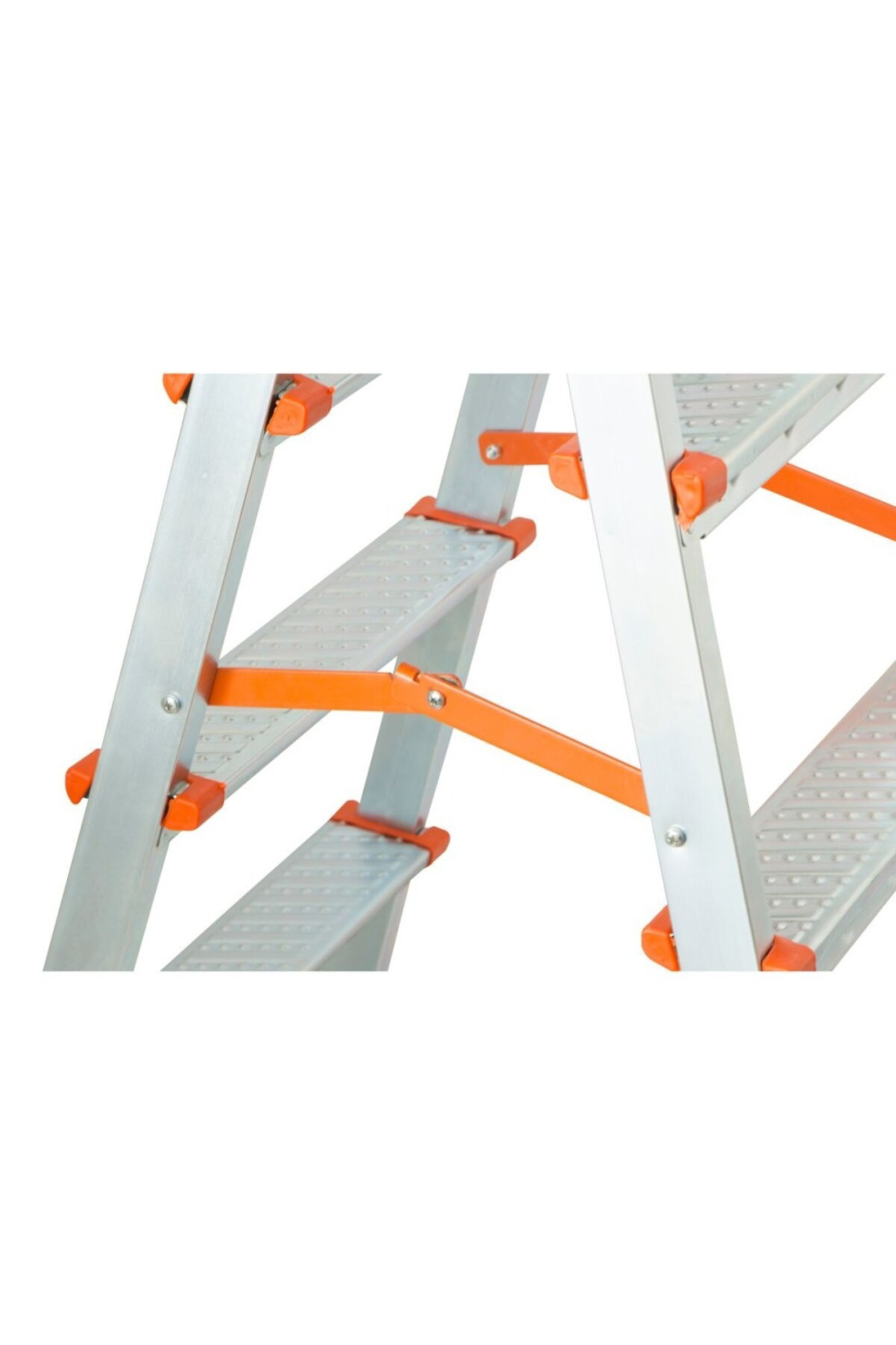 Asvera  Alüminyum 4+4 Çift Çıkışlı Merdiven – Dayanıklı, Hafif, Ev