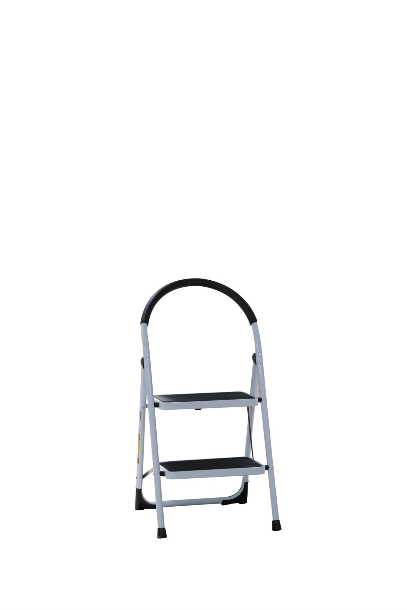 Asvera  Vertika 2’Li Ev Tipi Merdiven – Beyaz & Siyah Geniş Basama