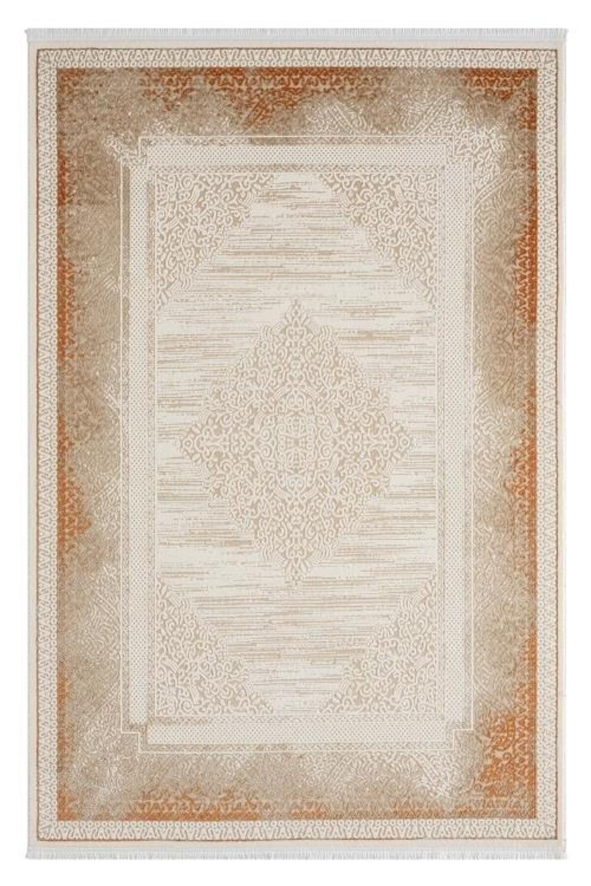 Asya 525 Terra Klasik Desen Akrilik Salon Halısı