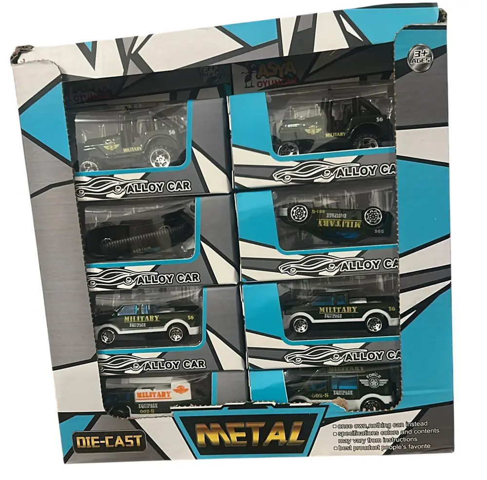 ASYA KT METAL ARACLAR 24'LU STAND 16188-1688-10F-24/288