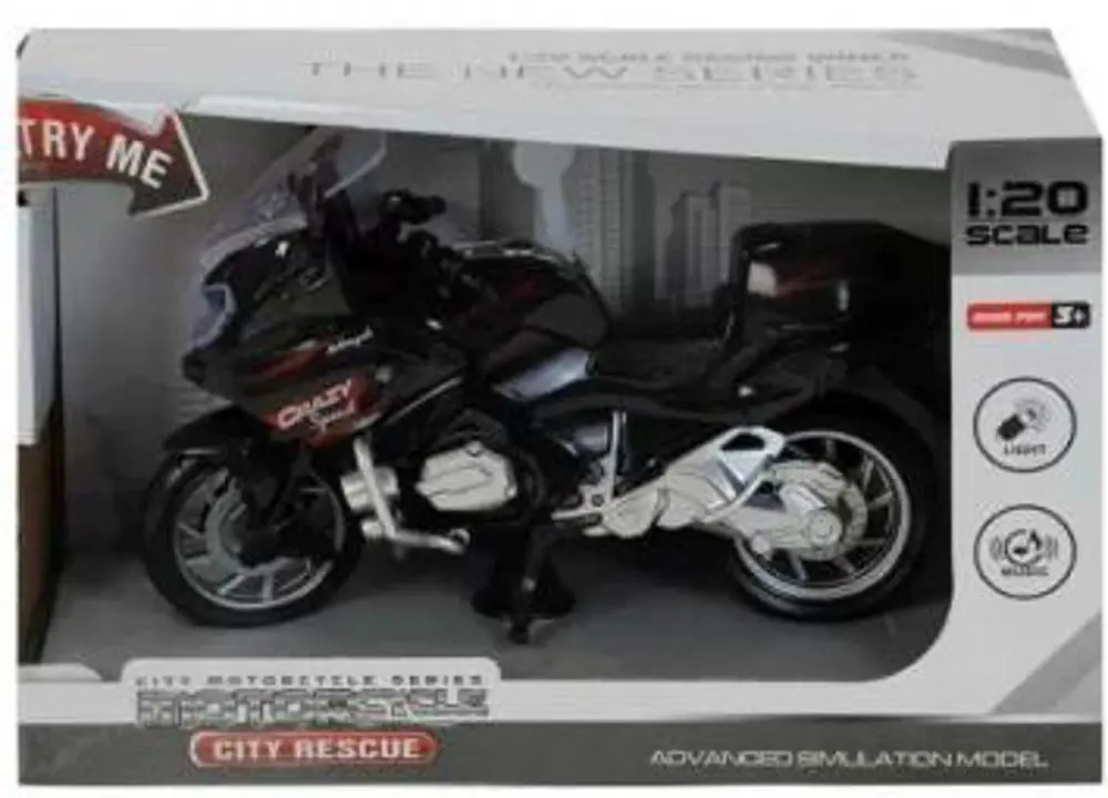 ASYA SESLİ-IŞIKLI SÜRTMELİ MOTOSİKLET C5809-8080A-5-36