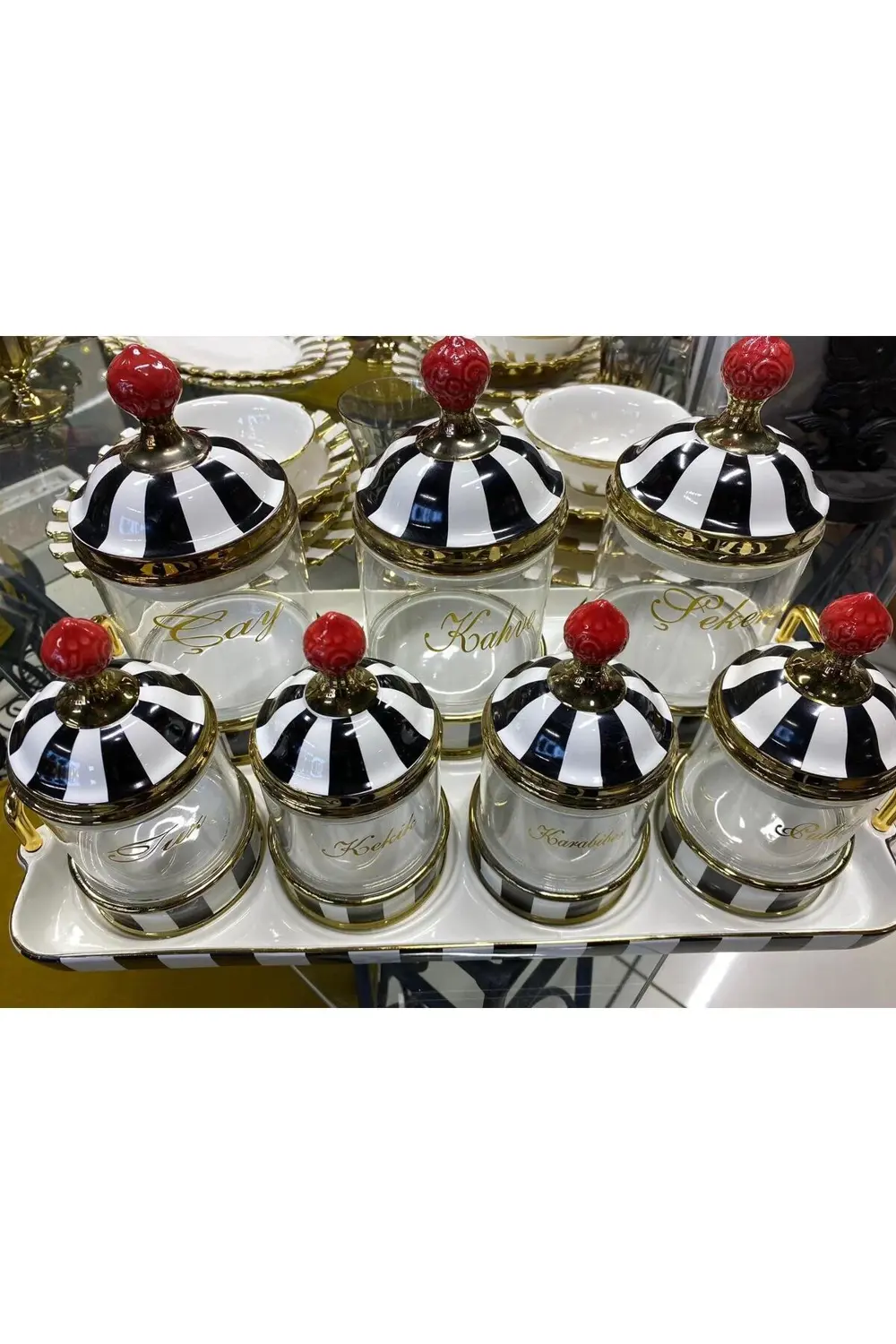 At Figürlü Yuvarlak Ahşap Dekoratif Tepsi 36 cm