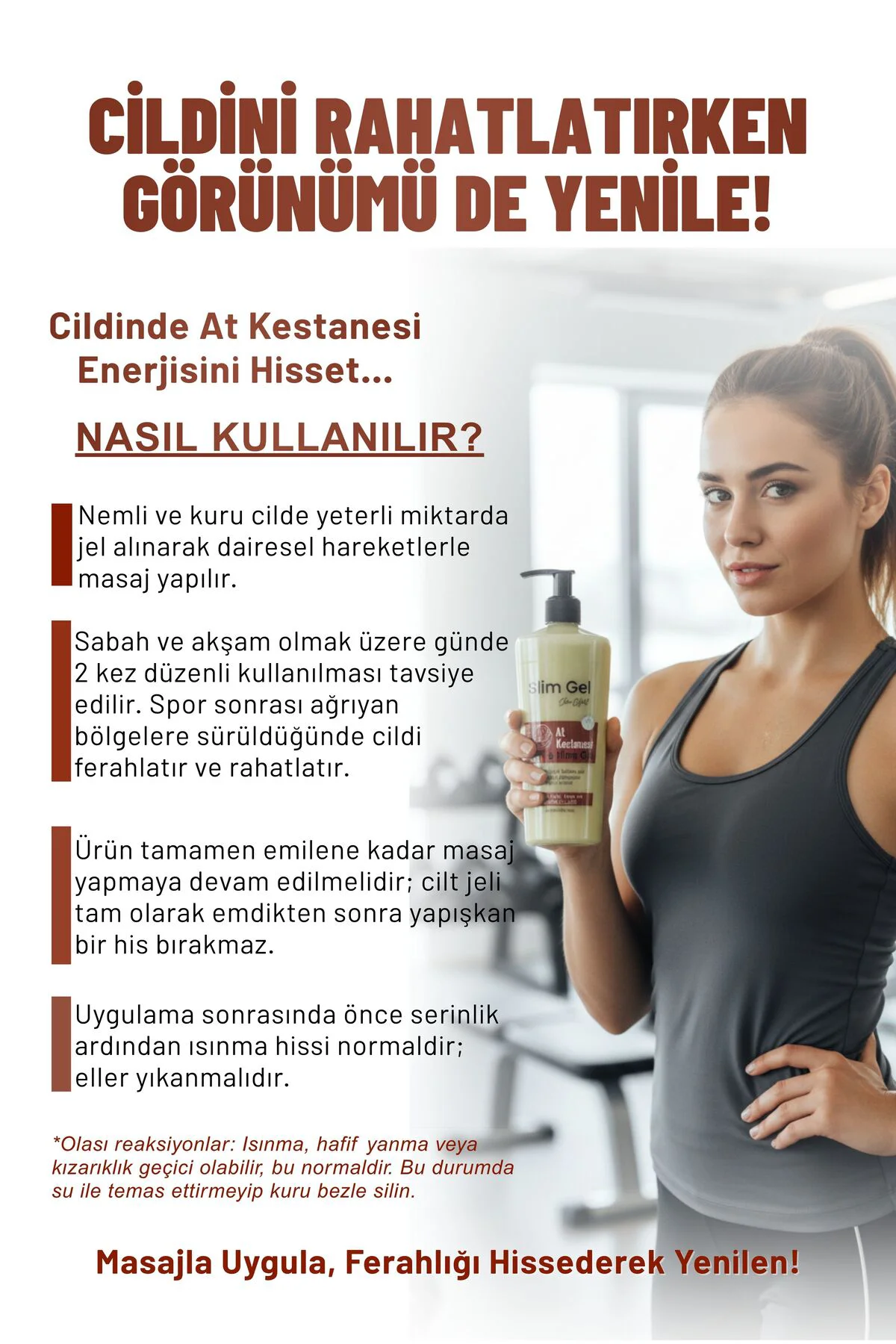 AT KESTANELİ Sıkılaştırıcı–Selülit Karşıtı–İncelmeye Destek Rahat