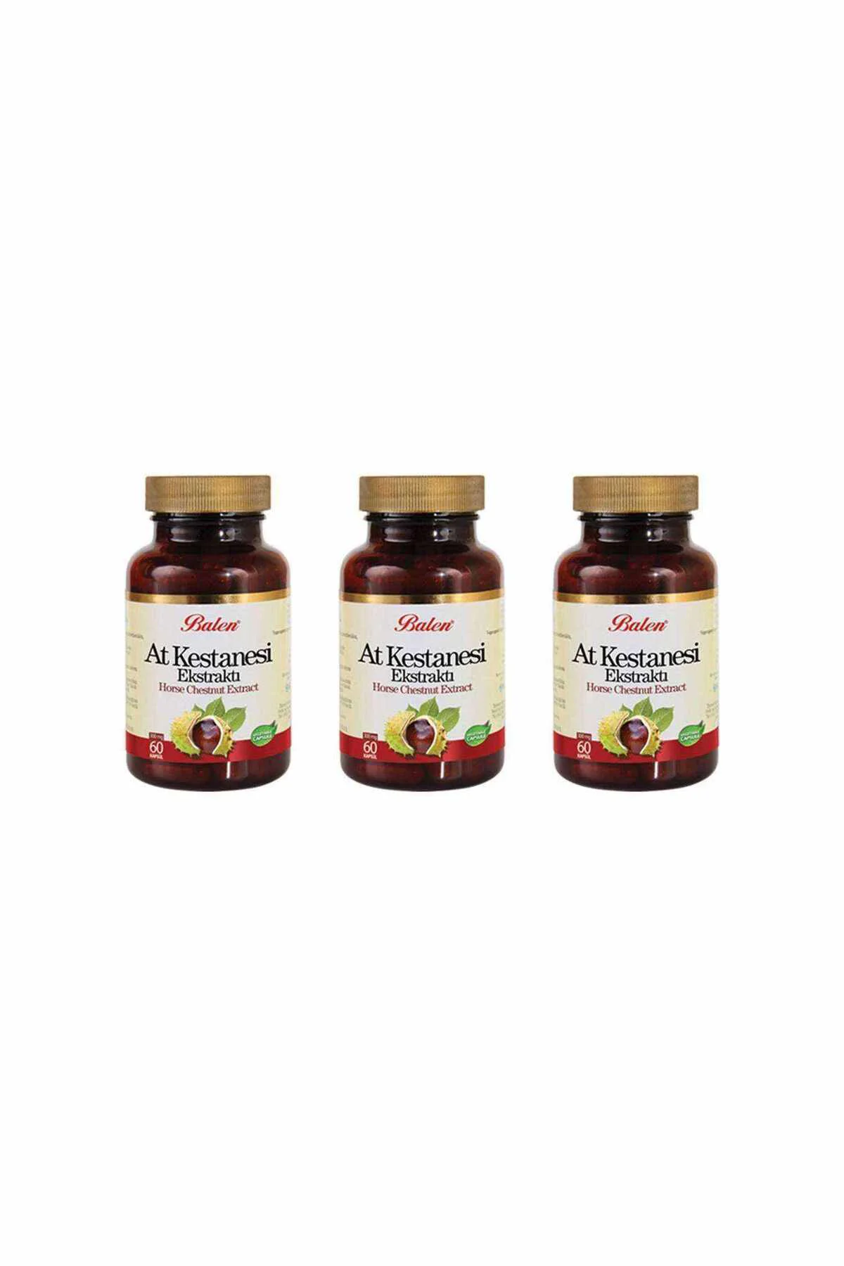 At Kestanesi Ekstraktı Kapsül 375mg*60 3 Adet