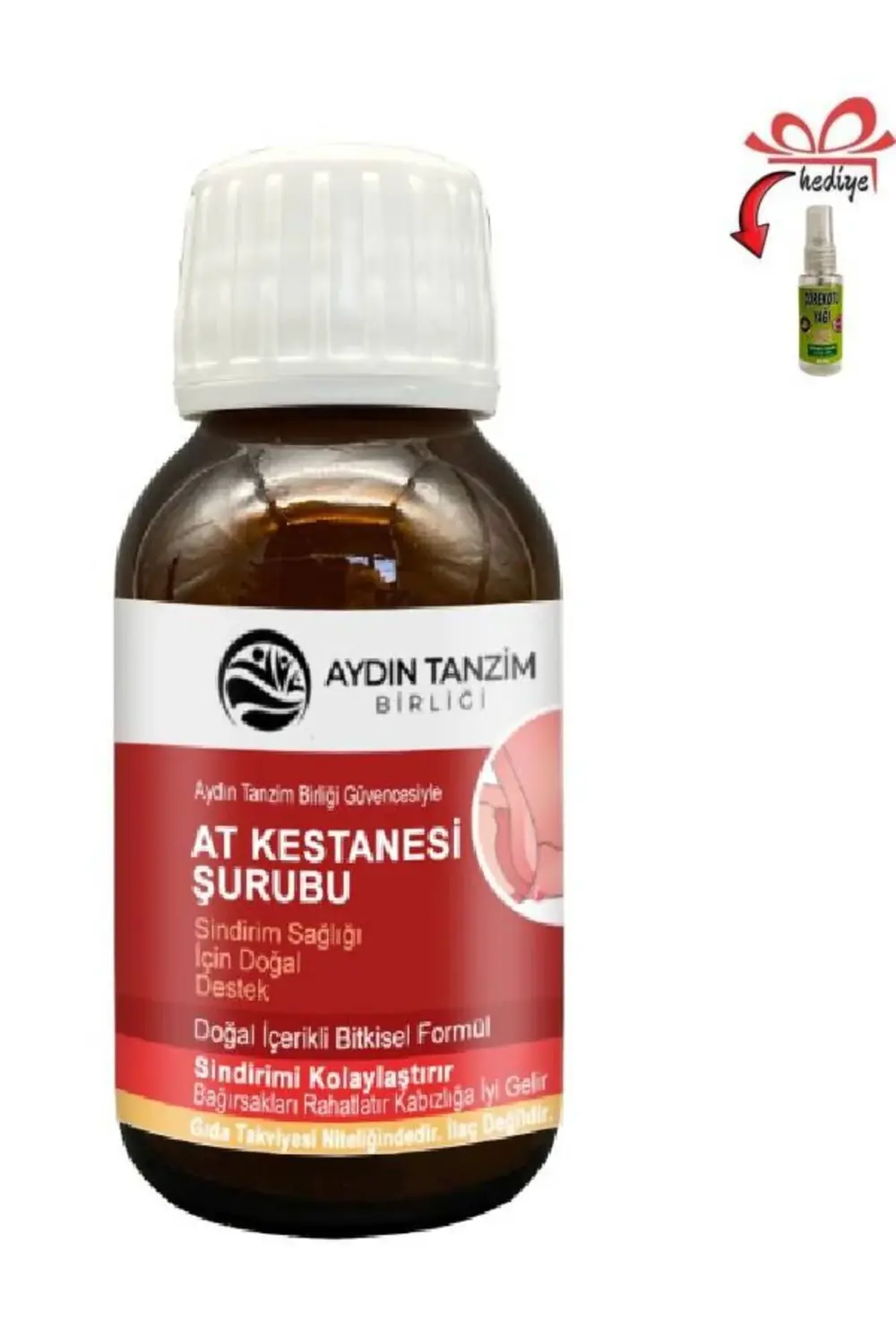 At Kestanesi Şurubu Rahat ve Hafif His İçin 50 ml x 1 ad.+Çörek O