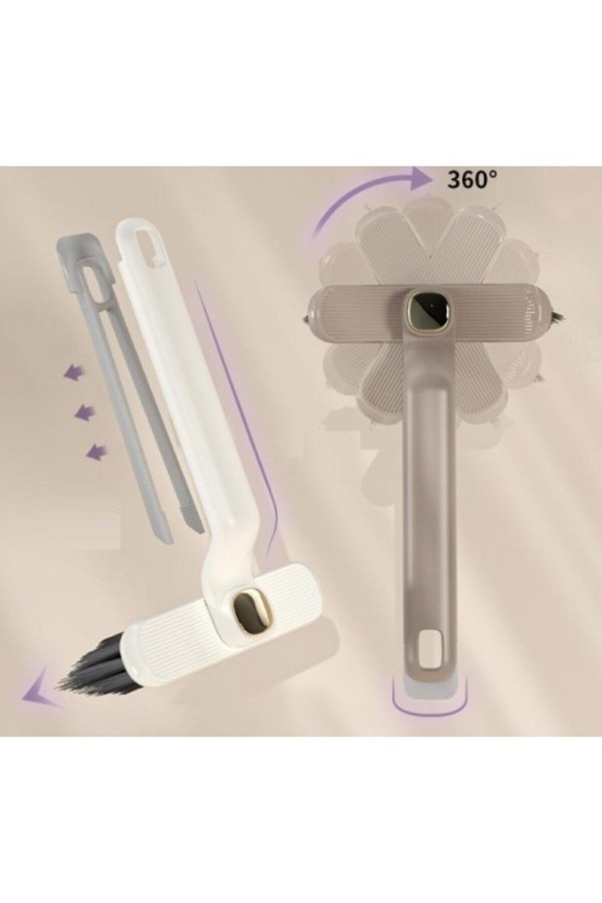 AT35IN döner başlıklı temizlik fırçası cımbızlı