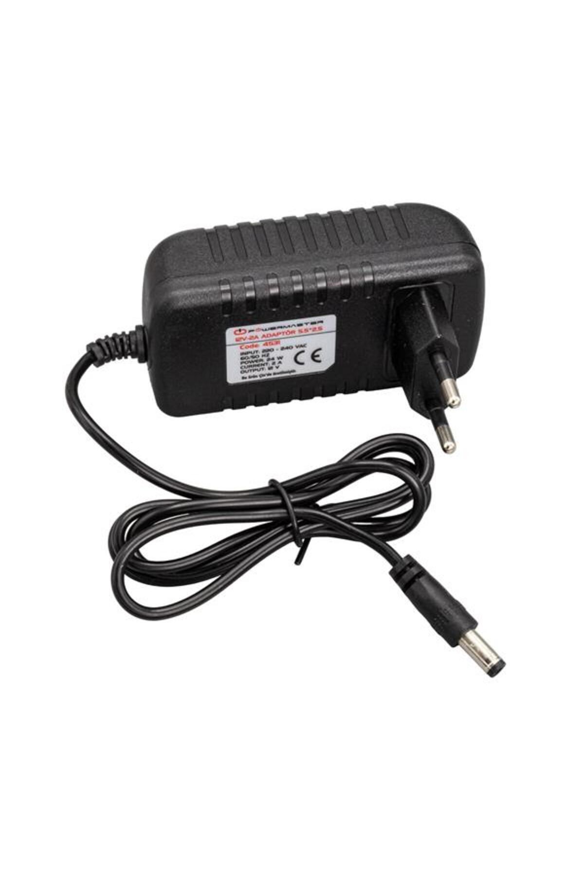 At35ın Pm-4531 12 Volt - 2 Amper 5.5*2.5 Mm Uçlu Plastik Kasa Pri