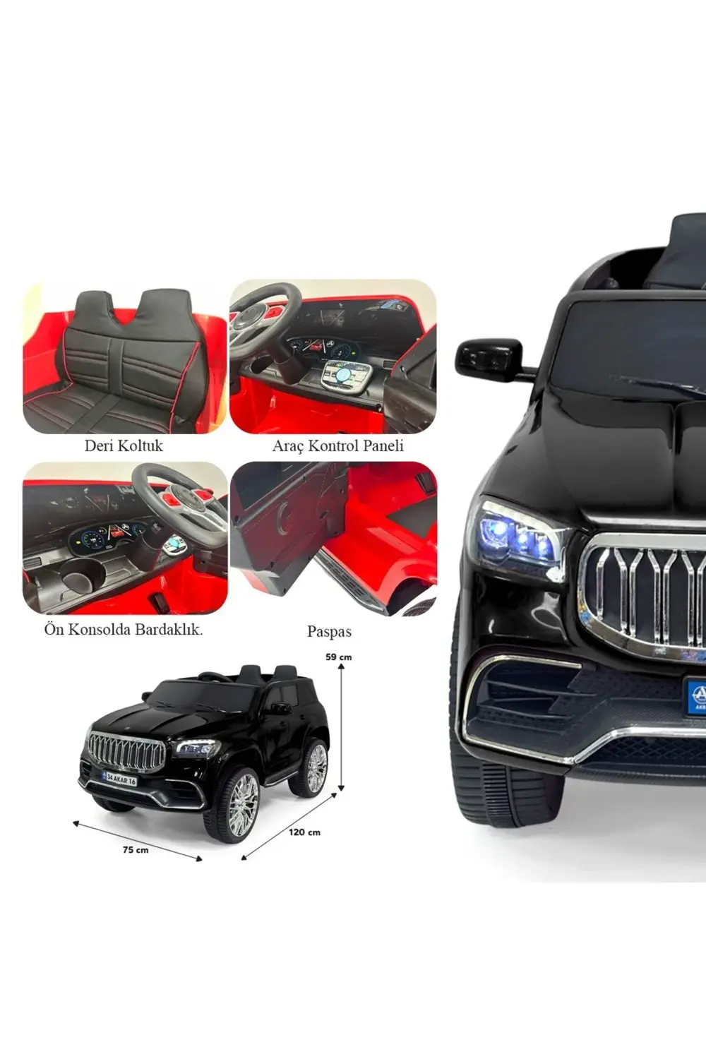 Ata Togg Kumandalı  Akülü Araba 12Volt   (3-8  Yaş)
