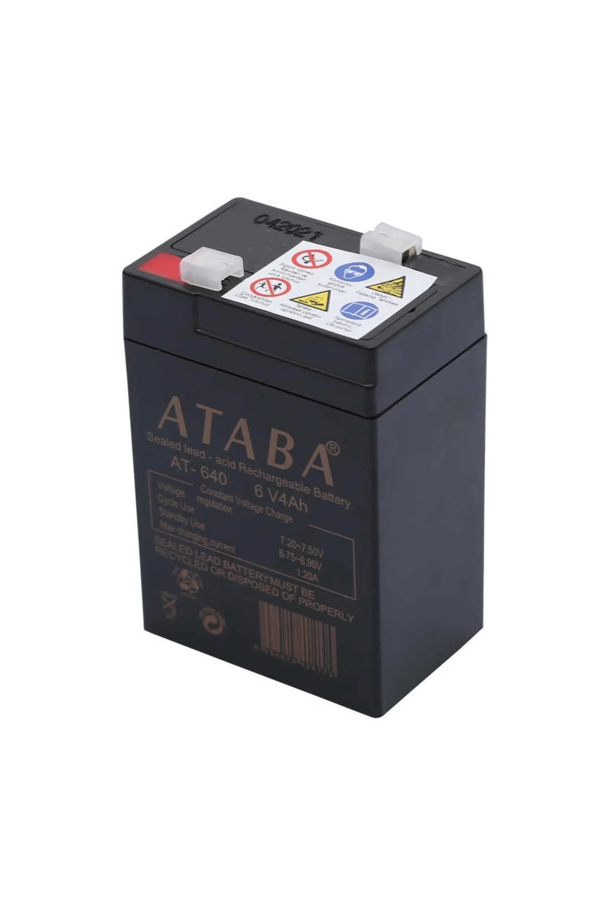 Ataba At-640 6V 4Ah Işıldak Aküsü - Görsel 3