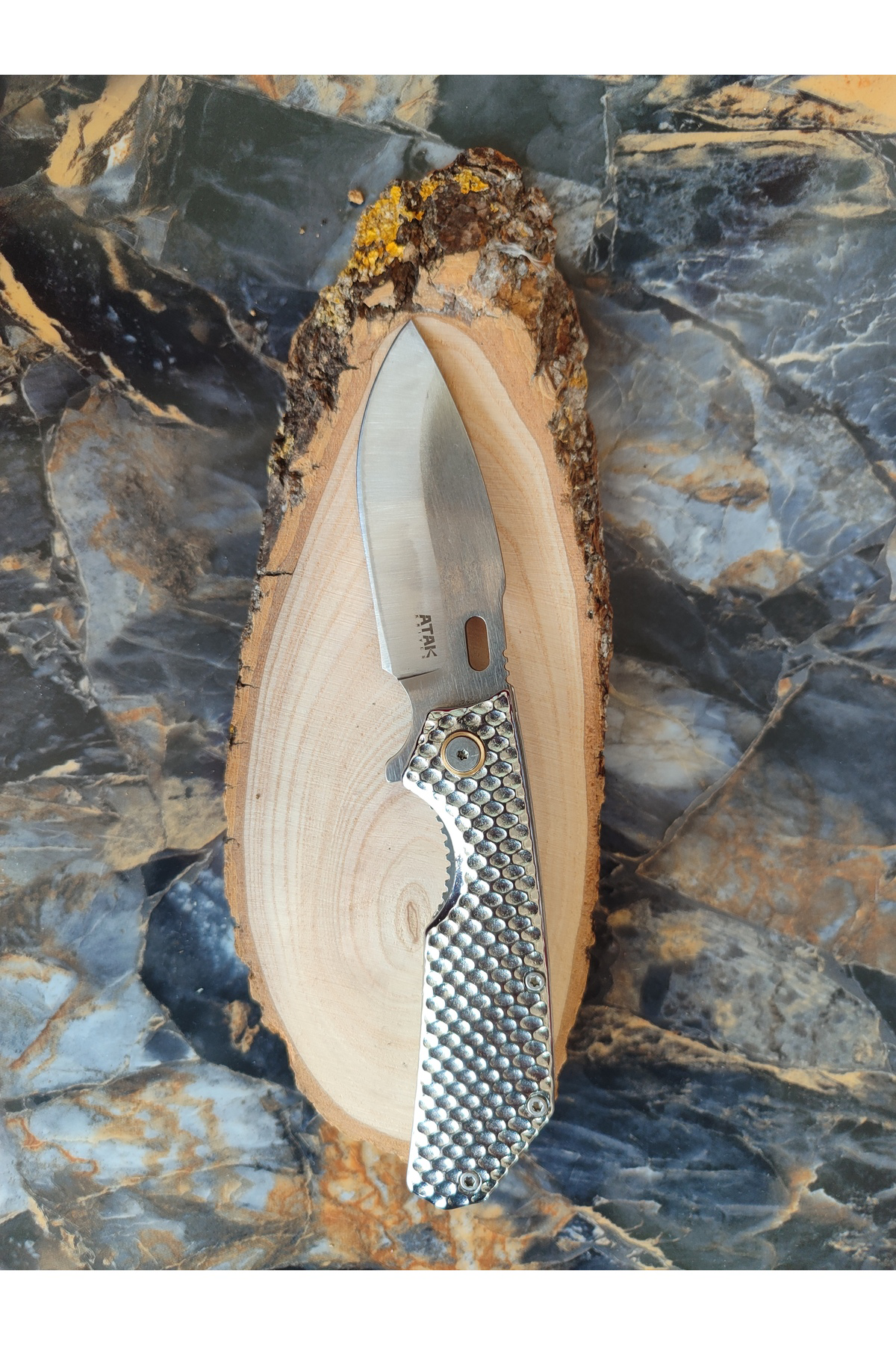 ATAK Gümüş İşlemeli Çakı – Zarafetin ve Gücün Buluşması