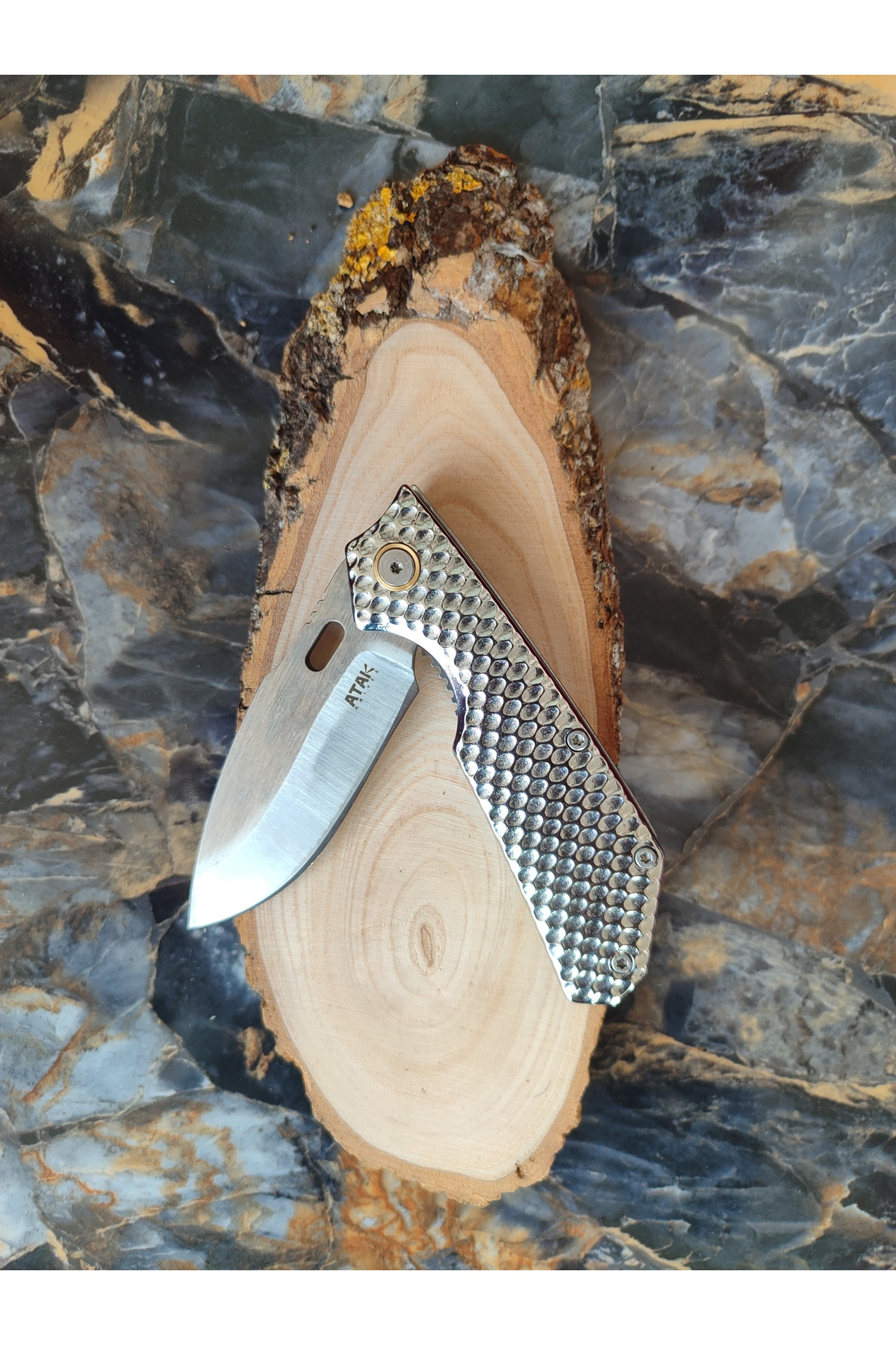 ATAK Gümüş İşlemeli Çakı – Zarafetin ve Gücün Buluşması