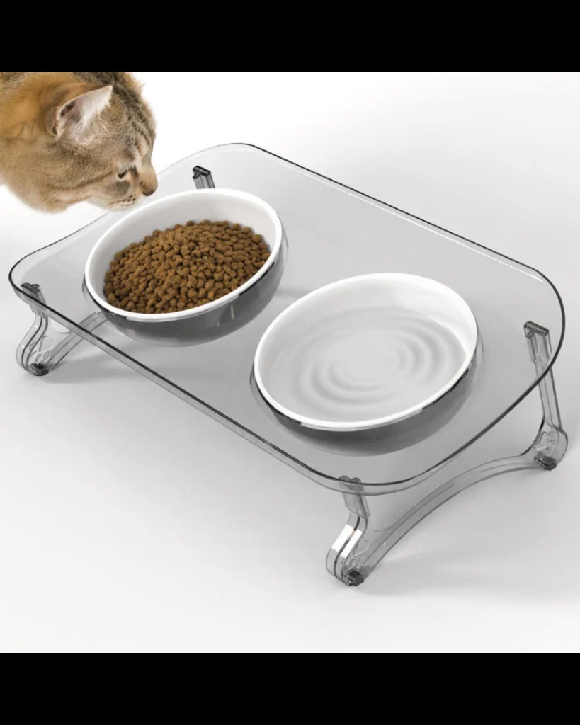 Atapet Çift Kaseli 15° Eğimli Yükseltilmiş Kedi Köpek Mama Kabı Atapet Çift Kaseli 15° Eğimli Yükseltilmiş Kedi Köpek Mama Kabı