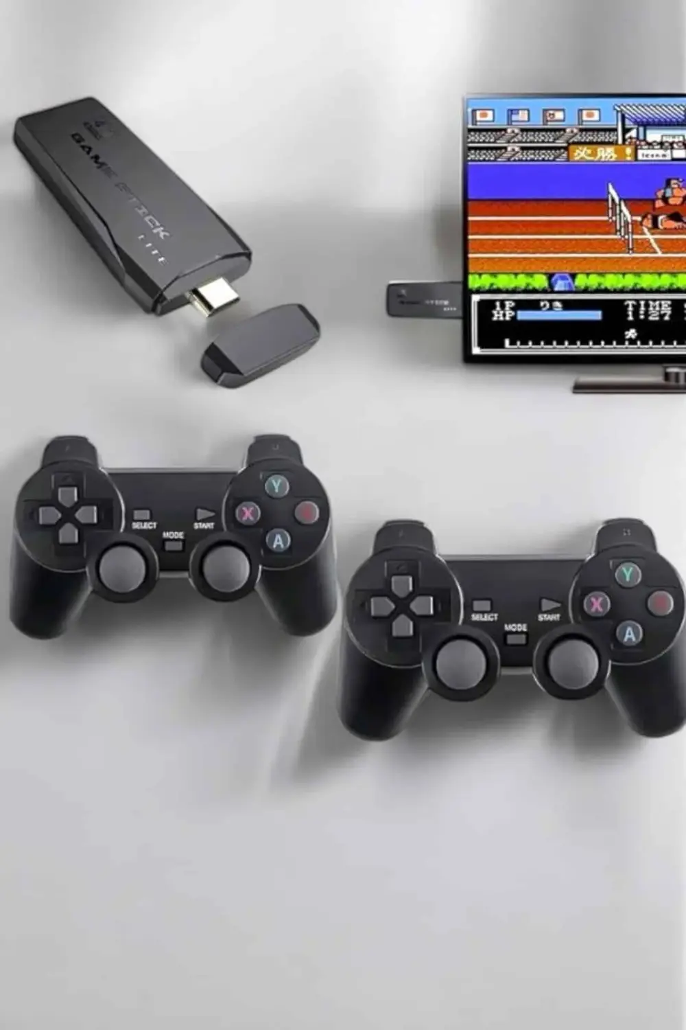 Atari Oyun Konsolu 2000 Oyunlu Game Stick 2.4G Wireless