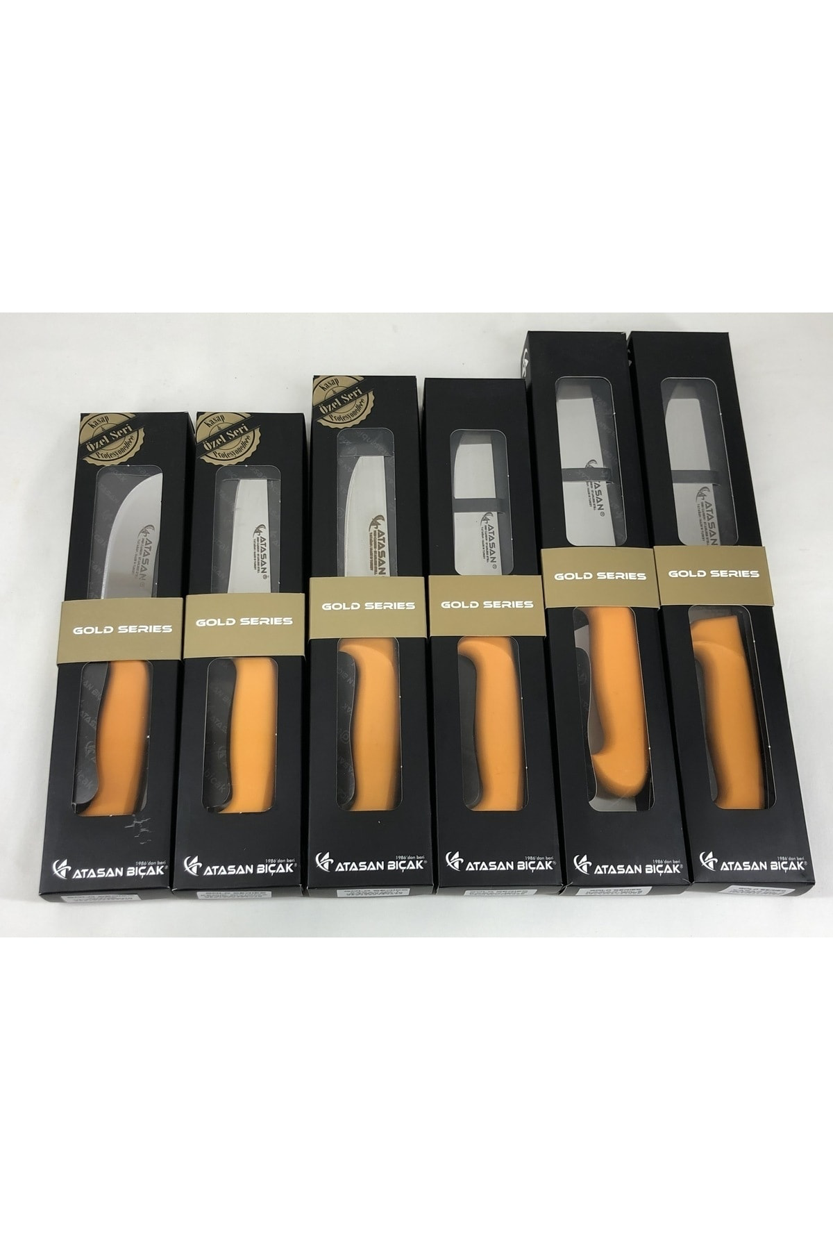 Atasan Gold Series Yüzme Sıyırma ve Kasap 6'lı Bıçak Seti Yüksek 