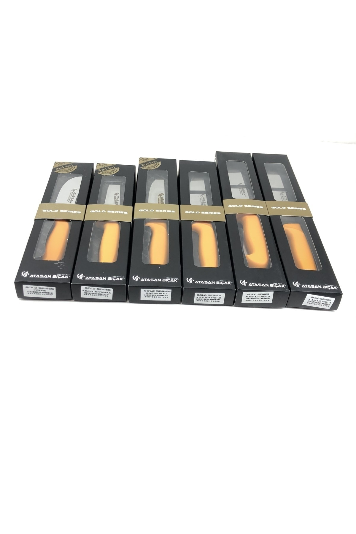 Atasan Gold Series Yüzme Sıyırma ve Kasap 6'lı Bıçak Seti Yüksek 