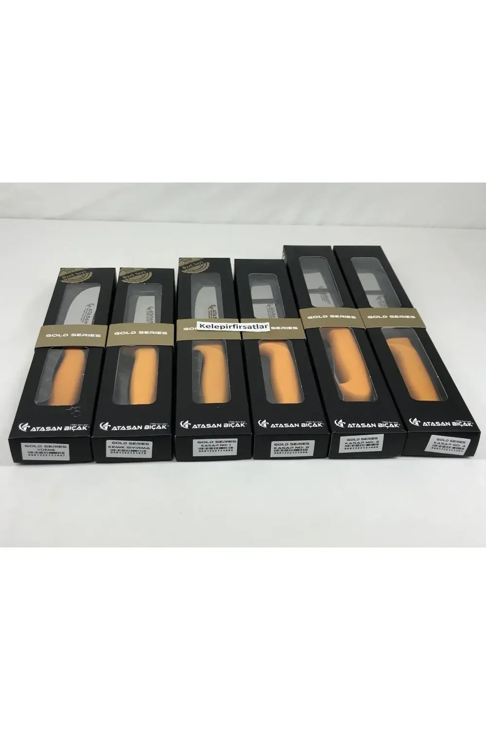 Atasan Gold Series Yüzme Sıyırma ve Kasap 6'lı Bıçak Seti Yüksek