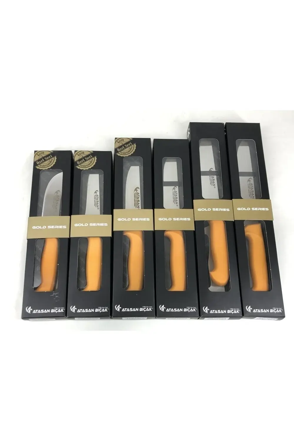 Atasan Gold Series Yüzme Sıyırma ve Kasap 6'lı Bıçak Seti Yüksek