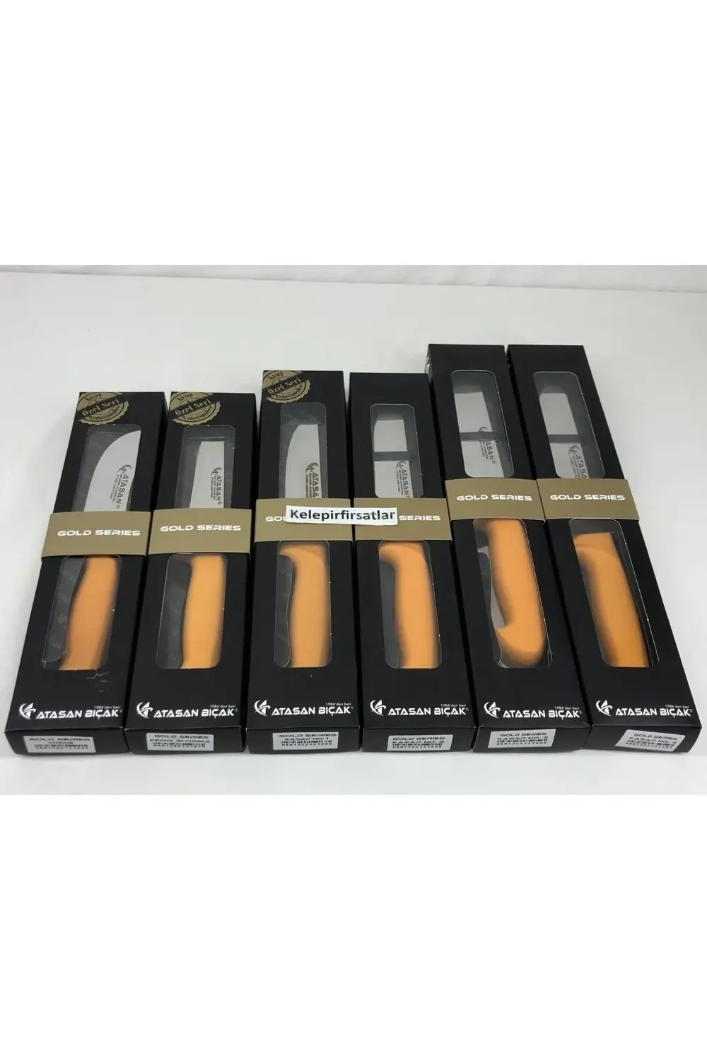 Atasan Gold Series Yüzme Sıyırma ve Kasap 6'lı Bıçak Seti Yüksek