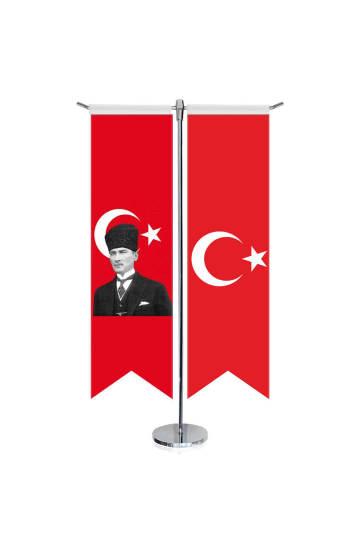 Asilmeydan Atatürk - Ay Yıldız -Türk Bayrağı Ve Türkiye - Kırlangıç - Saten