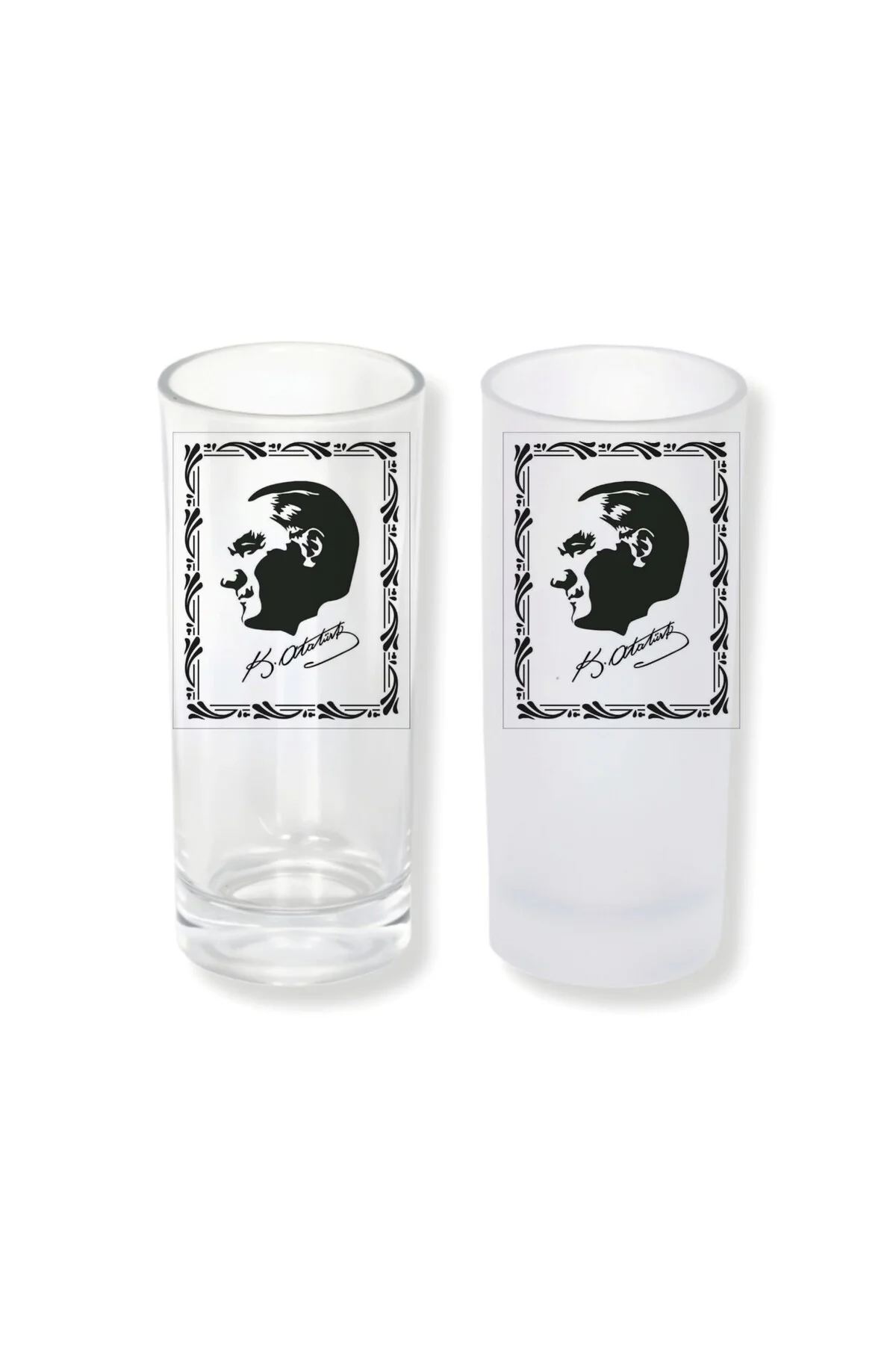 Atatürk Buzlu / Buzsuz Seçenekli Rakı Bardağı – 1 Adet Şık Sunum 