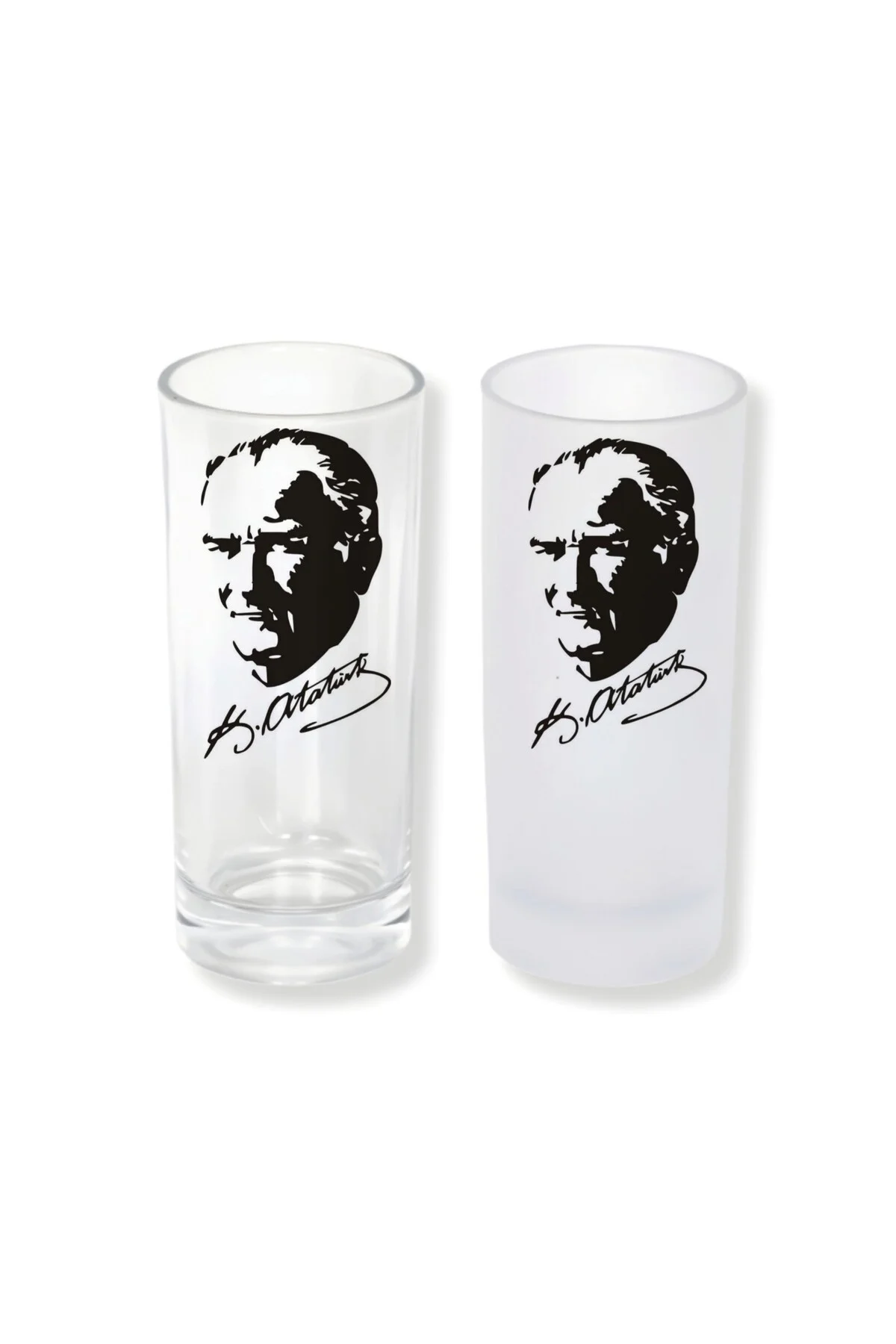 Atatürk Buzlu / Buzsuz Seçenekli Rakı Bardağı – 1 Adet Şık Sunum 