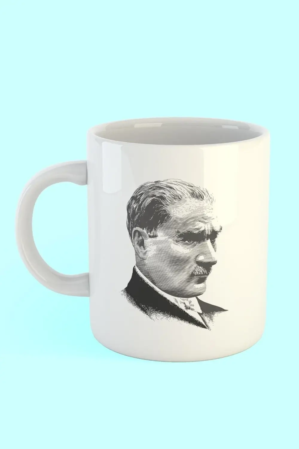 Atatürk Çizim Baskılı Kahve Kupası