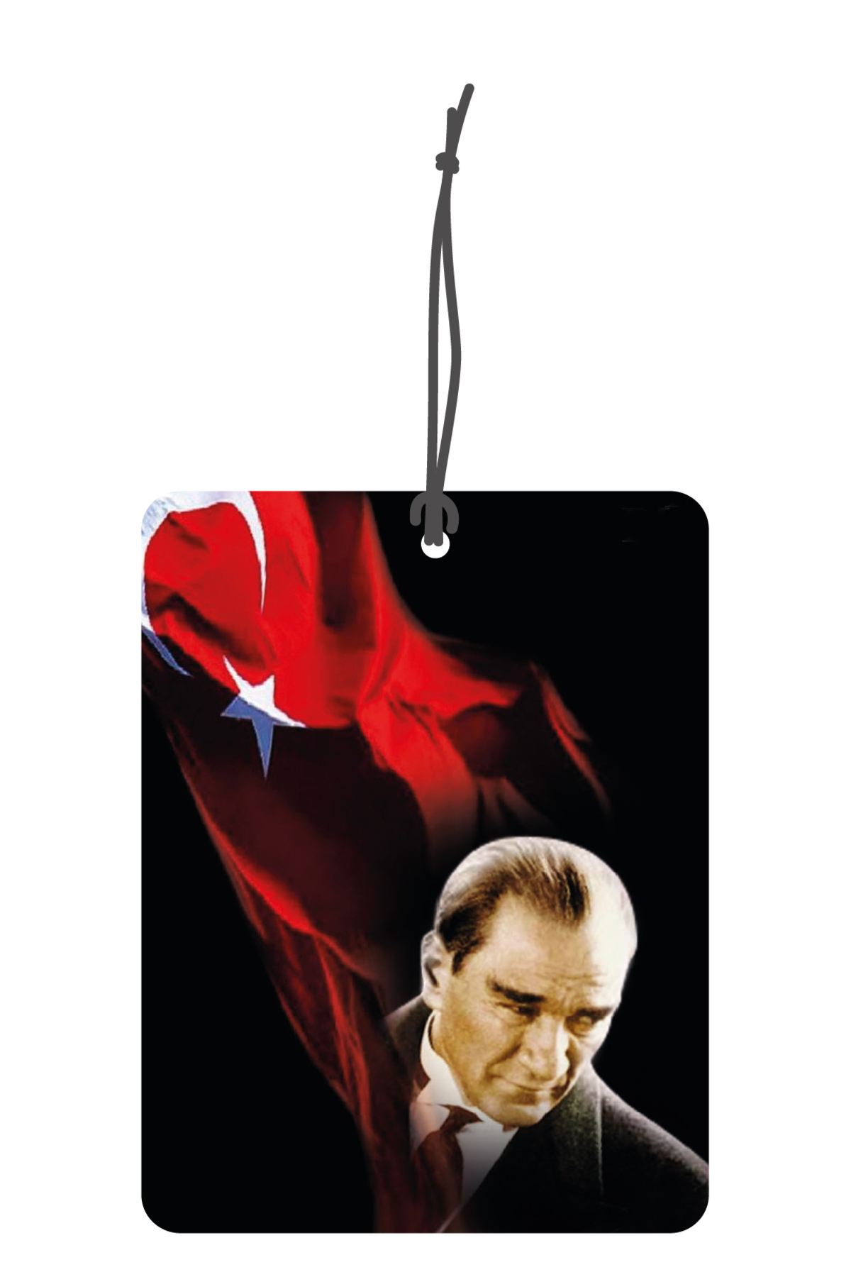 Atatürk Görselli Çift Yönlü Dekoratif Oto Kokusu ve Oto Aksesuarı