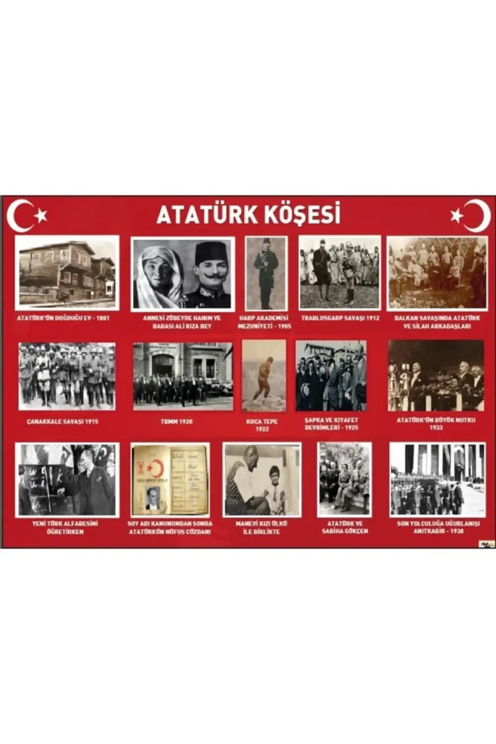 Atatürk Köşesi 1 (yapışkanlı Folyo) 50x70 Cm